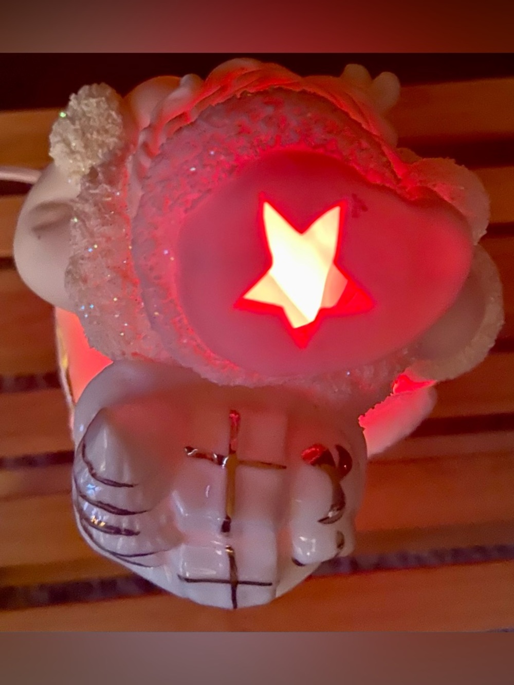 Lenox Vintage/Works White Ceramic Santa w/Red Night Light Glowing Holiday Decor - Picture 11 of 16